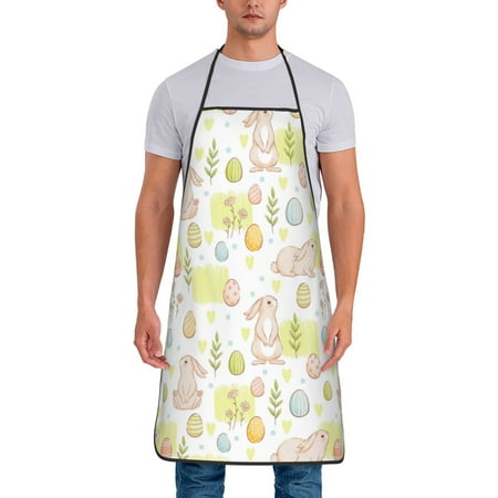 Aprons for Men Women - Painted Cute Rabbit Flower Eggs Cooking Kitchen Apron Chef Apron Waterproof Apron for Painting Pottery Baking BBQ Gardening Salon Gift For women Men
Aprons for Men Women - Painted Cute Rabbit Flower Eggs Cooking Kitchen Apron Chef Apron Waterproof Apron for Painting Pottery Baking BBQ Gardening Salon Gift For women Men