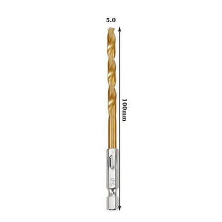 Fule 1pc HSS High Speed Steel Titanium Coated Drill Bit 1/4 Hex Shank 1.5mm-6.5mm
Fule 1pc HSS High Speed Steel Titanium Coated Drill Bit 1/4 Hex Shank 1.5mm-6.5mm