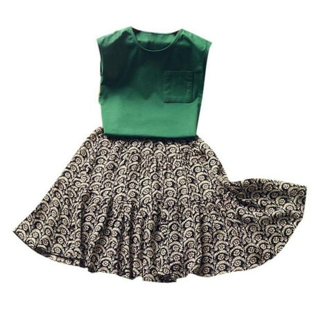 FYCONE 2Pcs Children Girls Casual Summer Suit Kids Girl Summer Outfits Sleeveless Vest Tops T-shirt+Print Skirts Suits Costume Set
FYCONE 2Pcs Children Girls Casual Summer Suit Kids Girl Summer Outfits Sleeveless Vest Tops T-shirt+Print Skirts Suits Costume Set