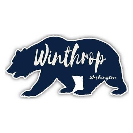 Winthrop Washington Souvenir 3x1.5-Inch Fridge Magnet Bear Design