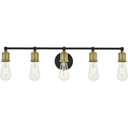Brass and Black Tone Finish Wall Sconces 29 Wide E26 Bulb Type 5 Light Fixture
Brass and Black Tone Finish Wall Sconces 29 Wide E26 Bulb Type 5 Light Fixture