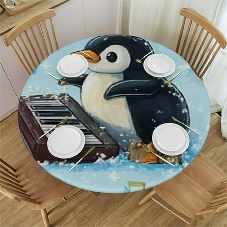 Patifu Penguin Piano Music Round Tablecloth Stain-Resistant Washable Indoor Outdoor 100% Polyester Waterproof with Elastic Edge 54 -58
Patifu Penguin Piano Music Round Tablecloth Stain-Resistant Washable Indoor Outdoor 100% Polyester Waterproof with Elastic Edge 54 -58
