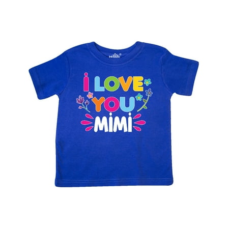 Inktastic I Love You Mimi with Flowers Gift Toddler Toddler Girl T-Shirt