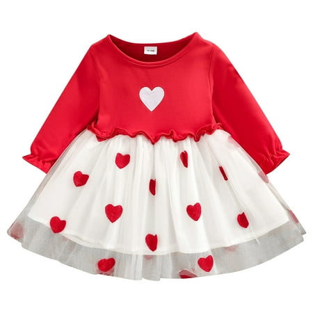 TAIAOJING Toddler Kids Baby Girls Long Sleeve Love Heart Prints Mesh Casual Dress 18-24 Months
TAIAOJING Toddler Kids Baby Girls Long Sleeve Love Heart Prints Mesh Casual Dress 18-24 Months