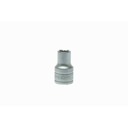 Teng Tools 10mm 1/2 Inch Drive 12 Point Regular Metric Socket - M120510-C