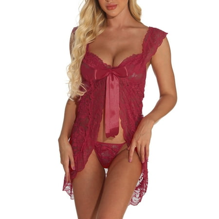 CLZOUD Lingerie for Women Naughty Plus Size Lace Women Lingerie Satin Chemise Strap Nightgown Full Slip V Neck Negligee Sleepwear L
CLZOUD Lingerie for Women Naughty Plus Size Lace Women Lingerie Satin Chemise Strap Nightgown Full Slip V Neck Negligee Sleepwear L
