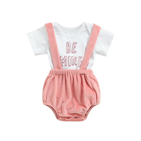 Imcute 2Pcs Newborn Valentine s Day Outfits Baby Girls Letter Print Bodysuit + Suspender Pants 12-18 Months Pink
Imcute 2Pcs Newborn Valentine s Day Outfits Baby Girls Letter Print Bodysuit + Suspender Pants 12-18 Months Pink