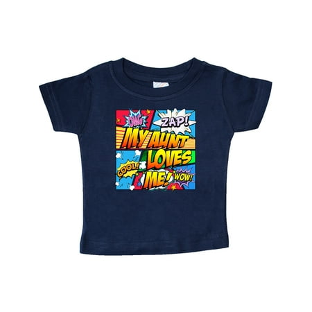 Inktastic My Aunt Loves Me Gift Baby Boy or Baby Girl T-Shirt