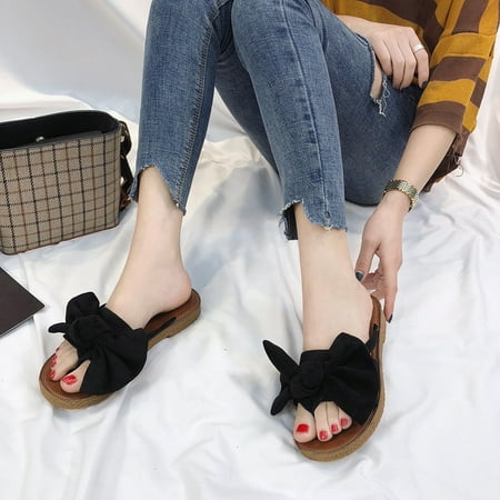 Cathalem Bow Fashion Color Women Sandals Beach Shoes Flat Heel tie Slipper Solid Women s slipper Slippers Women Open Toe Black 40
Cathalem Bow Fashion Color Women Sandals Beach Shoes Flat Heel tie Slipper Solid Women s slipper Slippers Women Open Toe Black 40