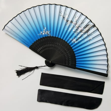 Folding Fan Silk Hand Fans Bamboo Chinese Pocket Fan Wedding Party Favors Fans