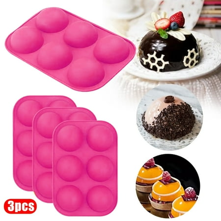 2PC Kitchen Half Ball Sphere Silicone Cake Mold Muffin Chocolate Cookie Baking Mould Pan Decorating Kit Stand Boxes Cupcake Liners
2PC Kitchen Half Ball Sphere Silicone Cake Mold Muffin Chocolate Cookie Baking Mould Pan Decorating Kit Stand Boxes Cupcake Liners