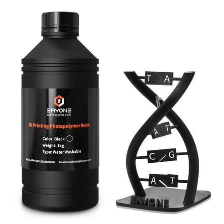 Eryone Water Washable 405nm UV Photopolymer Resin For LCD/DLP 3D Printing Black 1KG
Eryone Water Washable 405nm UV Photopolymer Resin For LCD/DLP 3D Printing Black 1KG