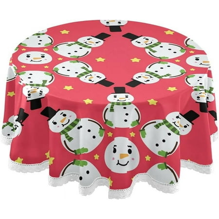 SKYSONIC Christmas Snowman Round Tablecloth 60 Inch Waterproof Stain and Wrinkle Resistant Washable Decorative Table Covers for Kitchen Dining Tabletop Party Outdoor Picnic
SKYSONIC Christmas Snowman Round Tablecloth 60 Inch Waterproof Stain and Wrinkle Resistant Washable Decorative Table Covers for Kitchen Dining Tabletop Party Outdoor Picnic