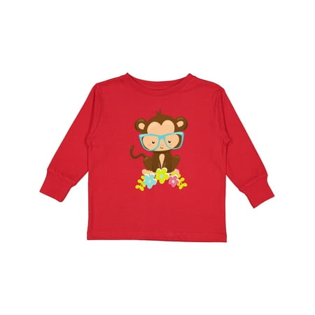 Inktastic Hipster Monkey Monkey with Glasses Flowers Gift Toddler Boy or Toddler Girl Long Sleeve T-Shirt 
Inktastic Hipster Monkey Monkey with Glasses Flowers Gift Toddler Boy or Toddler Girl Long Sleeve T-Shirt
