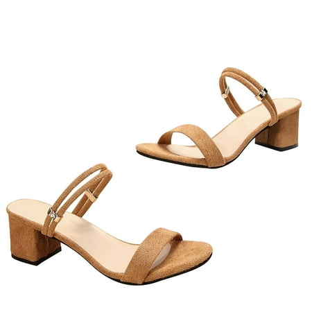 Owordtank Chunky Sandals for Women - Summer Comfortable Thick Ladies Low Heels Sandals
Owordtank Chunky Sandals for Women - Summer Comfortable Thick Ladies Low Heels Sandals