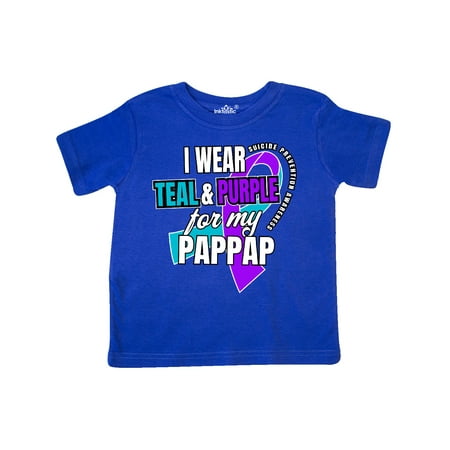 Inktastic Suicide Prevention I Wear Teal and Purple for My Pappap Gift Toddler Boy or Toddler Girl T-Shirt
Inktastic Suicide Prevention I Wear Teal and Purple for My Pappap Gift Toddler Boy or Toddler Girl T-Shirt