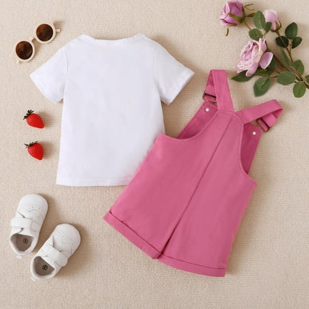 kpoplk Holiday Baby Girl Outfit Toddler Kid Baby Girls Ruffled Chiffon T-Shirt Top + Black Shorts Pants 2Pcs Summer Outfit(Hot Pink)
kpoplk Holiday Baby Girl Outfit Toddler Kid Baby Girls Ruffled Chiffon T-Shirt Top + Black Shorts Pants 2Pcs Summer Outfit(Hot Pink)
