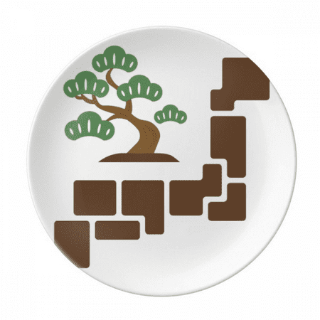 Tokyo Grows Green Japan Plate Decorative Porcelain Salver Tableware Dinner Dish