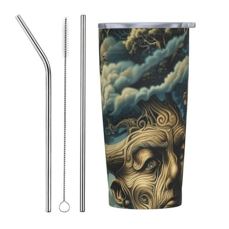 Abstract art design 20 oz stainless steel car cup with straw cover insulated hot and cold water cup coffee cup
Abstract art design 20 oz stainless steel car cup with straw cover insulated hot and cold water cup coffee cup