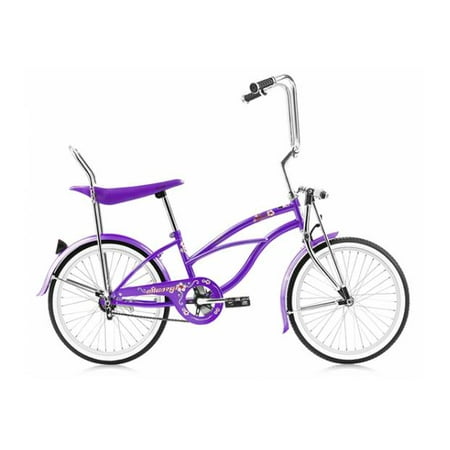 Hero 20 in. Beach Cruiser Bicycle in Purple
