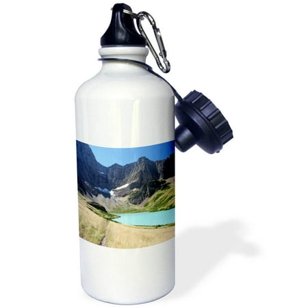 3dRose Cracker Lake Montana Glacier National Park Sports Water Bottle 21oz