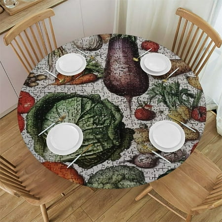 Patifu Vegetables Round Table Cover Stain Resistant Washable Perfect for Indoor Outdoor Tablecloth Kitchen Dining Wedding Parties 100% Polyester Waterproof Fabric with Elastic Edge 31 -35
Patifu Vegetables Round Table Cover Stain Resistant Washable Perfect for Indoor Outdoor Tablecloth Kitchen Dining Wedding Parties 100% Polyester Waterproof Fabric with Elastic Edge 31 -35