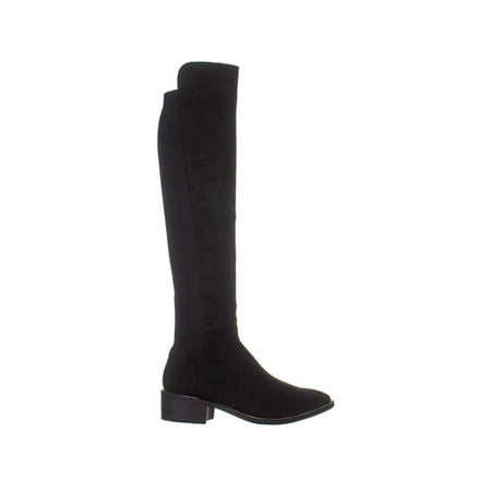Material Girl Womens Darcell Round Toe Over Knee Riding Black Mc Size 7.0