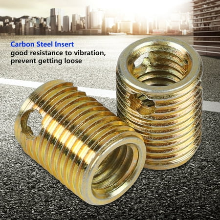 Thread Repair Insert Carbon Steel Insert Self Tapping Insert Threaded Insert 10pcs 308 Type 3-hole Carbon Steel Self Tapping Screw Thread Inserts #9
Thread Repair Insert Carbon Steel Insert Self Tapping Insert Threaded Insert 10pcs 308 Type 3-hole Carbon Steel Self Tapping Screw Thread Inserts #9