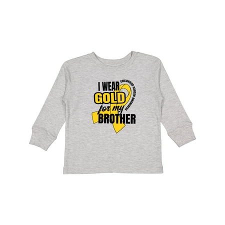 Inktastic I Wear Gold For My Brother Childhood Cancer Awareness Boys or Girls Long Sleeve Toddler T-Shirt
Inktastic I Wear Gold For My Brother Childhood Cancer Awareness Boys or Girls Long Sleeve Toddler T-Shirt
