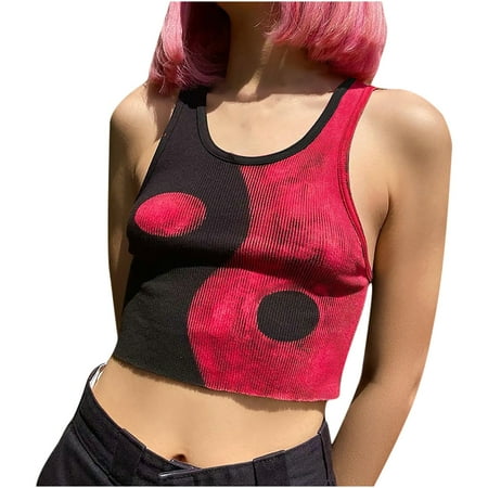 CYMMPU Women Clothing Women s Sexy Bustier Round Neck Tank Cami Vest Streetwear Cropped Tank Summer Shirts Slim Fit Crop Tops Sleeveless Red
CYMMPU Women Clothing Women s Sexy Bustier Round Neck Tank Cami Vest Streetwear Cropped Tank Summer Shirts Slim Fit Crop Tops Sleeveless Red