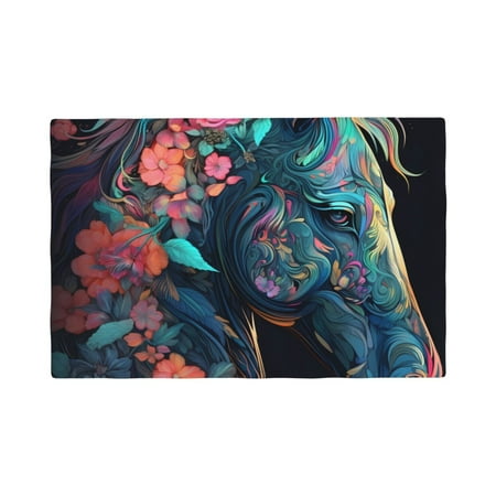 Placemats Set of 4 / 6 Colorful Floral Patterned Horse Placemats for Dining Table Indoor/Outdoors Heat Resistant Washable Placemats 18 x 12
Placemats Set of 4 / 6 Colorful Floral Patterned Horse Placemats for Dining Table Indoor/Outdoors Heat Resistant Washable Placemats 18 x 12