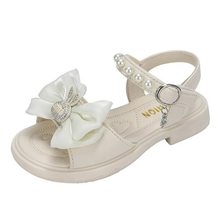 Guangcong Girls Sandals Children Shoes Thickened Heel Open Toe Buckle Fashionable Cute Pearl Lace Princess Sandals Sizes 12 White
Guangcong Girls Sandals Children Shoes Thickened Heel Open Toe Buckle Fashionable Cute Pearl Lace Princess Sandals Sizes 12 White