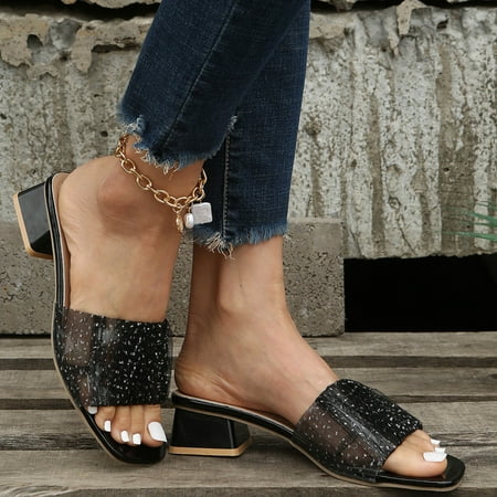 uikmnh Women Shoes Ladies Fashion Summer Colorful Rhinestone Mesh Fish Mouth High Heel Sandals Black 9
uikmnh Women Shoes Ladies Fashion Summer Colorful Rhinestone Mesh Fish Mouth High Heel Sandals Black 9
