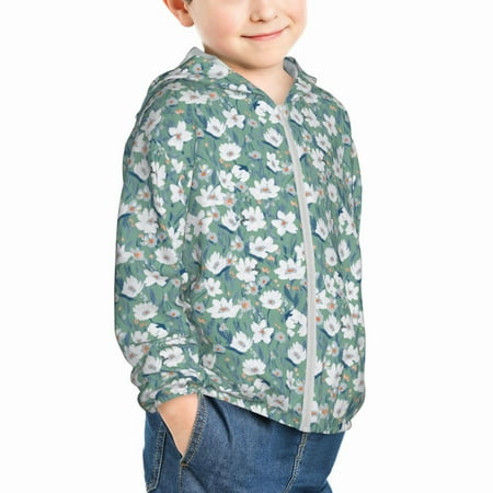 Uemuo Gouache Flowers Pattern Rash Guard for Boys Girls Long Sleeve Swim Shirts UPF 50+ UV Sun Protection Hooded Fishing Shirt with Pocket for Kid-2 Years
Uemuo Gouache Flowers Pattern Rash Guard for Boys Girls Long Sleeve Swim Shirts UPF 50+ UV Sun Protection Hooded Fishing Shirt with Pocket for Kid-2 Years