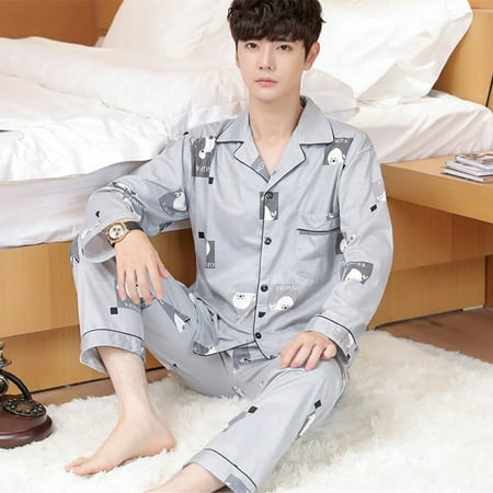 DanceeMangoo Mens Pajama Set Autumn Winter Warm Man Pajamas Set Simple Sleepwear Long Sleeve Cotton Pajamas for Men Top Pant Leisure Outwear
DanceeMangoo Mens Pajama Set Autumn Winter Warm Man Pajamas Set Simple Sleepwear Long Sleeve Cotton Pajamas for Men Top Pant Leisure Outwear