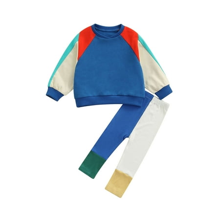 Musuos 2 Pcs Infant Casual Outfits Girls Color Block Long Sleeve Round Neck Sweatshirt + Trousers
Musuos 2 Pcs Infant Casual Outfits Girls Color Block Long Sleeve Round Neck Sweatshirt + Trousers