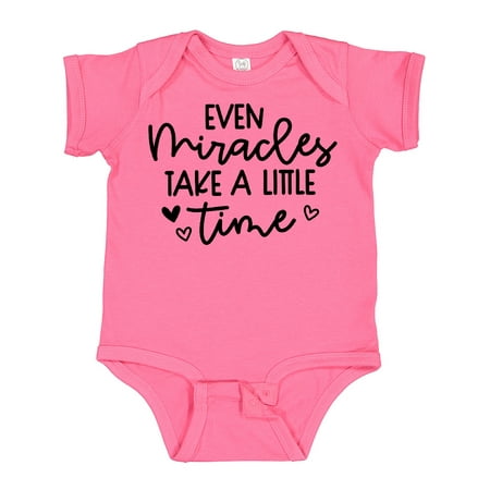 Inktastic Baby Even Miracles Take a Little Time Gift Baby Boy or Baby Girl Bodysuit
Inktastic Baby Even Miracles Take a Little Time Gift Baby Boy or Baby Girl Bodysuit