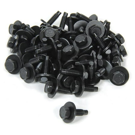 Allstar Performance ALL16550-50 0.75 in. Body Bolt Clips Black - Pack of 50