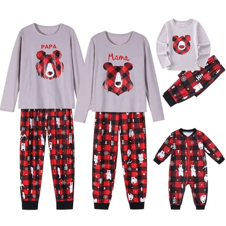 Christmas Pajamas for Family Pjs Matching Sets Bear Print Long-Sleeve Sleepwear Nightwear Set
Christmas Pajamas for Family Pjs Matching Sets Bear Print Long-Sleeve Sleepwear Nightwear Set
