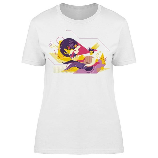 Art Guy With The Laptop Tee Women's -Image by Shutterstock