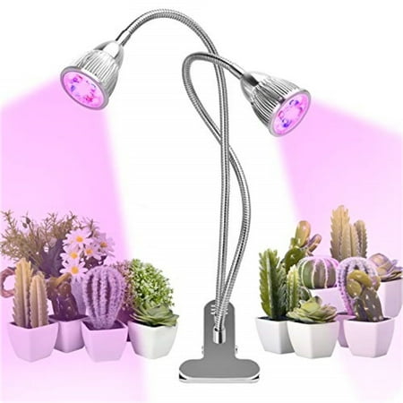 Dual Head 60W Sunlike LED Grow Light Growing Lamp for Indoor Plant Bloom Flower