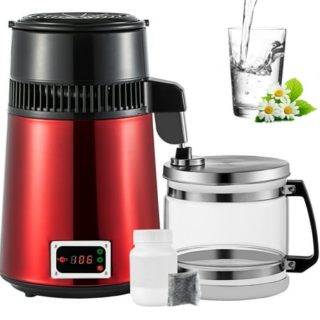 VEVORbrand 4L Water Distiller Purifier Machine Temperature Controlled Stainless Steel 750W Red for Home
VEVORbrand 4L Water Distiller Purifier Machine Temperature Controlled Stainless Steel 750W Red for Home
