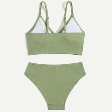 Gubotare Toddler Girl 2 Piece Swimsuit Sport Solid High Waist Bikini Set Swimwear Bathing Suit Girls Guard Swimwear Green 10-12 Years
Gubotare Toddler Girl 2 Piece Swimsuit Sport Solid High Waist Bikini Set Swimwear Bathing Suit Girls Guard Swimwear Green 10-12 Years