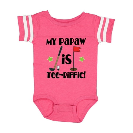 Inktastic Golfing Papaw Grandchild Gift Gift Baby Boy or Baby Girl Bodysuit