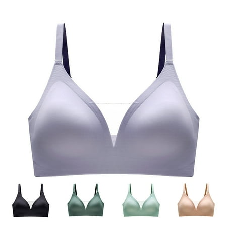 harmtty Women Bra Invisible Buckle Padded Solid Color Back Closure Adjustable Support Breast Breathable Seamless Sports Brassieres for Daily Wear Green
harmtty Women Bra Invisible Buckle Padded Solid Color Back Closure Adjustable Support Breast Breathable Seamless Sports Brassieres for Daily Wear Green