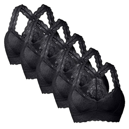 KOOYI Ladies Erotic Lingerie Sexy Solid Color Lace Back Cross Bra 5pc Combination Valentine s Nightgown Pajamas Black / M
KOOYI Ladies Erotic Lingerie Sexy Solid Color Lace Back Cross Bra 5pc Combination Valentine s Nightgown Pajamas Black / M