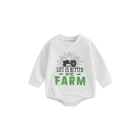 Meihuida Baby Boys Girls Romper Long Sleeve Crew Neck Letters Print Fall Bodysuit for Casual Daily 
Meihuida Baby Boys Girls Romper Long Sleeve Crew Neck Letters Print Fall Bodysuit for Casual Daily