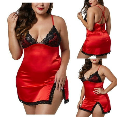 UoCefik Babydoll Lingerie for Women Sexy Hollow Out Lace Chemise Split Color Block Teddy Red L
UoCefik Babydoll Lingerie for Women Sexy Hollow Out Lace Chemise Split Color Block Teddy Red L