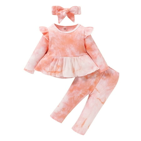 NZRVAWS Baby Girls Outfits Long Sleeve Ruffle Sleeve Round Neck Tie-dye Top +Tie-dye Pants 2PCS Clothes Set 9-12 Months Red
NZRVAWS Baby Girls Outfits Long Sleeve Ruffle Sleeve Round Neck Tie-dye Top +Tie-dye Pants 2PCS Clothes Set 9-12 Months Red
