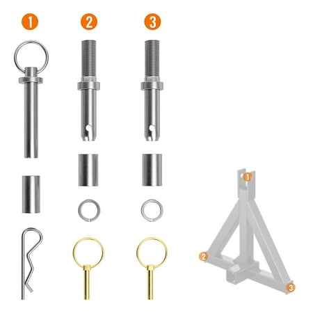 Sulythw 3 Point Hitch Pins,13/16 Pin Diameter,5.31 Long Fits Category 1 3 Point Hitch Receiver
Sulythw 3 Point Hitch Pins,13/16 Pin Diameter,5.31 Long Fits Category 1 3 Point Hitch Receiver